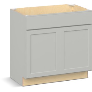 RELIABILT Parkstone II Vanity Base, Light Gray, 36" W, 2 Doors, Fully Assembled - 641161 | Lowe's Pro Supply
